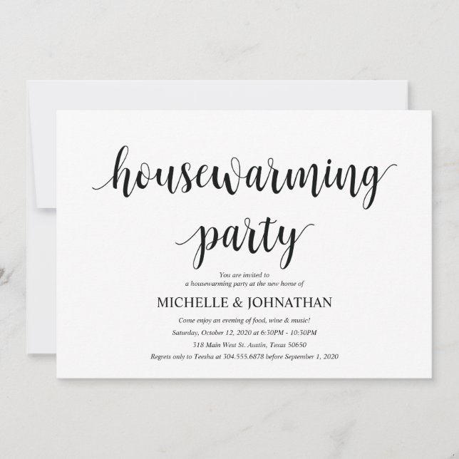 Cartes d'invitation de la Fête Parfaite pour le ré (Devant)