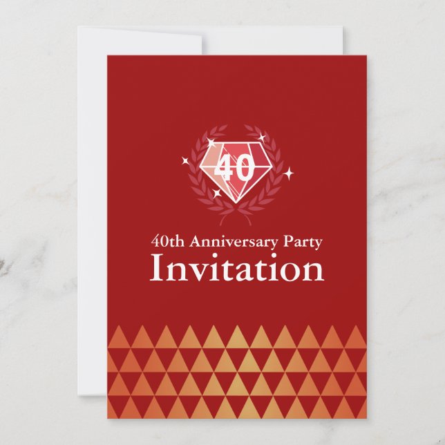 Cartes d'invitation de luxe pour la fête d'anniver (Devant)