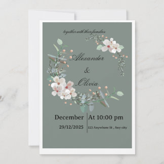 cartes d'invitation de mariage 