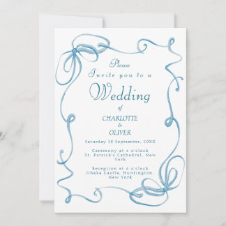 Cartes d'invitation de mariage à l'aquarelle avec 