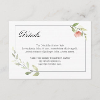 Cartes d'invitation de mariage aux pivoines aquare