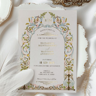Cartes d'invitation de mariage Élégance Royale Vic