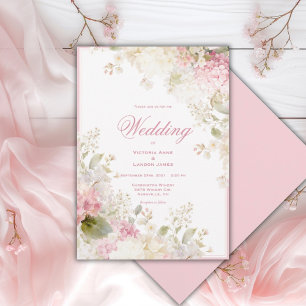 Cartes d'invitation de mariage élégantes aux horte