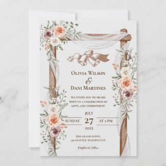 CARTES D'INVITATION DE MARIAGE EN LIGNE MODÈLE ave