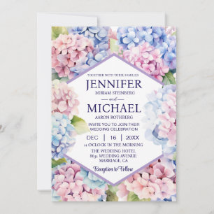 Cartes d'invitation de mariage Fleurs de printemps