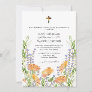 Cartes d'invitation de mariage floral aquarelle ch