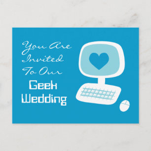 Cartes d'invitation de mariage Geek