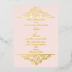 Cartes d'invitation de mariage pliées en feuille m