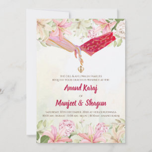 Cartes d'invitation de mariage sikh et invitations
