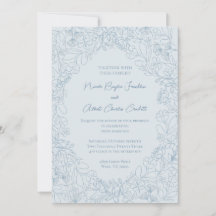 Cartes d'invitation de mariage Spring Whimsy