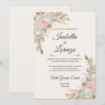 Cartes d'invitation de mariage Suite Romance de Ja