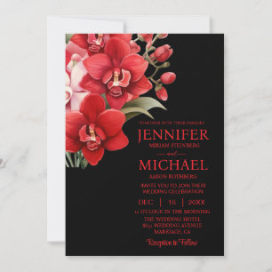 Cartes d'invitation de mariage tout-en-un aux Orch