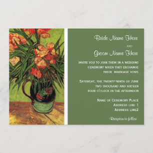 Cartes d'invitation de mariage vintage, Vincent va