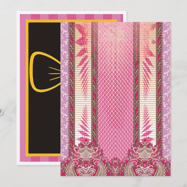 Cartes d'invitation de naissance, de remise de dip (Devant / Derrière)