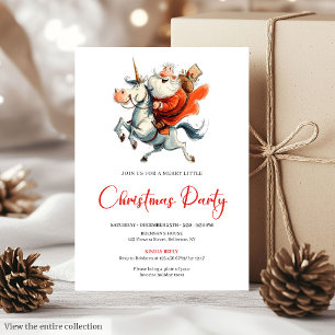 Cartes d'invitation de Noël festives de Père Noël 