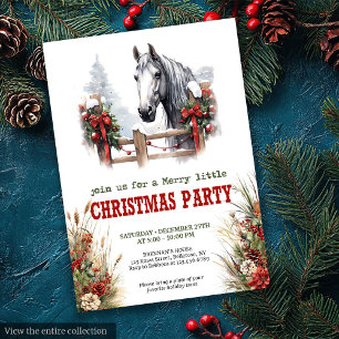 Cartes d'invitation de Noël modifiables avec charm
