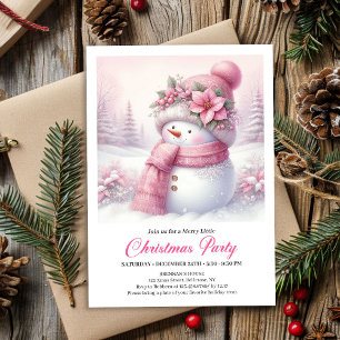 Cartes d'invitation de Noël numériques tendance po