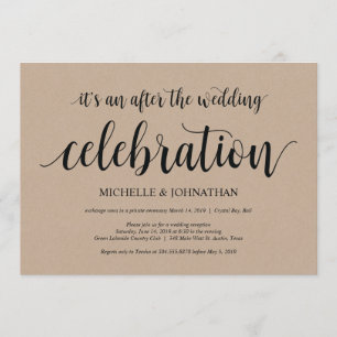 Cartes d'invitation de réception de mariage en fui