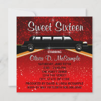 Cartes d'invitation de star de cinéma sur tapis ro