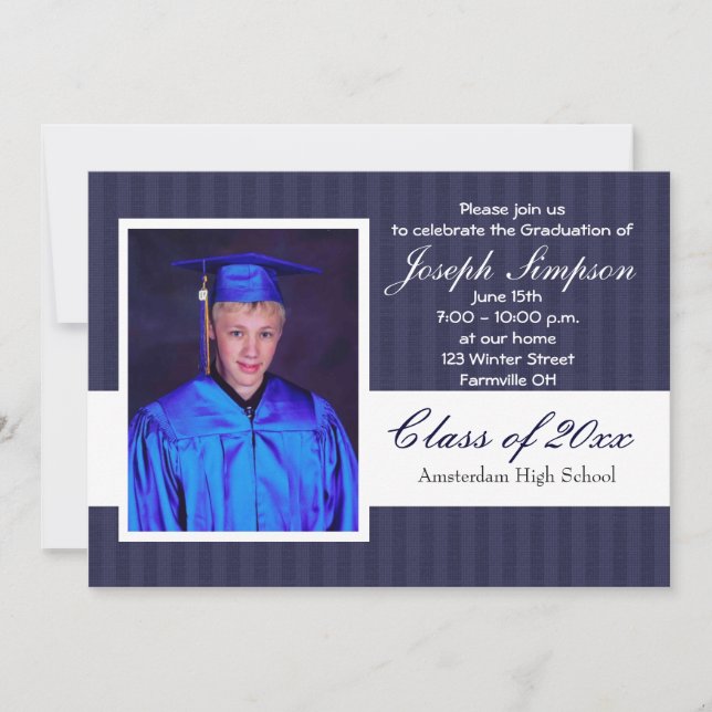 Cartes d'invitation d'obtention du diplôme (Devant)