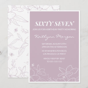 Cartes d'invitation élégantes modernes florales po