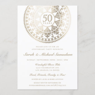 Cartes d'invitation élégantes pour anniversaire de