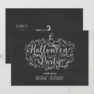 Cartes d'invitation élégantes pour Halloween avec 