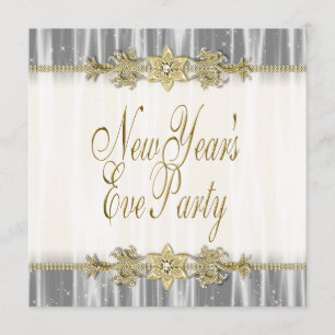 Cartes d'invitation élégantes pour le Nouvel An en