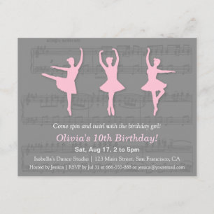 Cartes d'invitation élégantes pour une fête d'anni