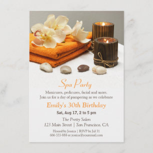 Cartes d'invitation élégantes pour une fête d'anni