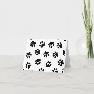 Cartes d'invitation empreintes de patte de chien p