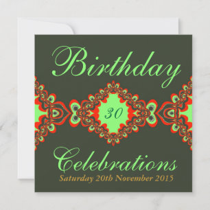 Cartes d'invitation en dentelle bohème Groovy Gree