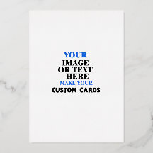 Cartes d'invitation en feuille personnalisées - Cr