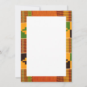 Cartes d'invitation et annonces à motifs africains