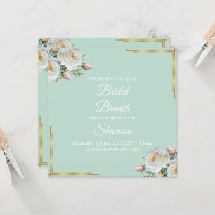 Cartes d'invitation florales Glam Lux