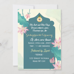 Cartes d'invitation Grihapravesh 