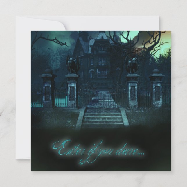Cartes d'invitation Halloween effrayantes de Maiso (Devant)