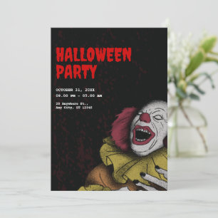 Cartes d'invitation Halloween vintage, Invitation 