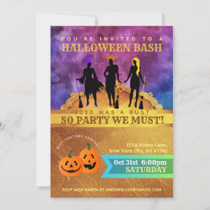 Cartes d'invitation Hocus Pocus