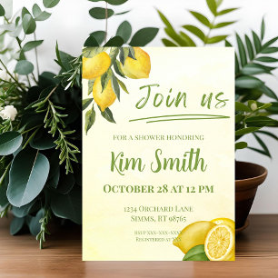 Cartes d'invitation Lemon Shower