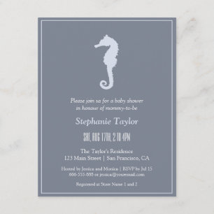 Cartes d'invitation minimalistes pour Baby Shower
