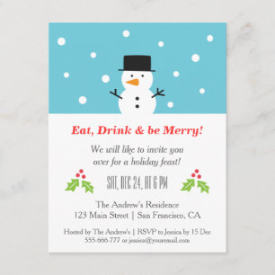 Cartes d'invitation minimalistes pour une fête de