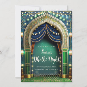 Cartes d'invitation musulmanes Dholki & invitation