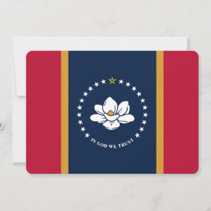 Cartes d'invitation patriotiques avec drapeau du M