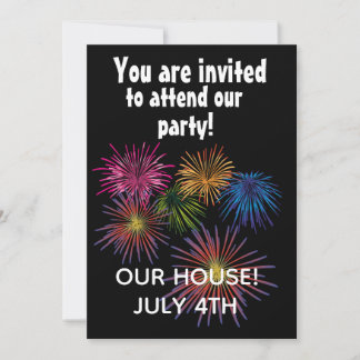 CARTES D'INVITATION PERSONNALISÉES POUR FEU D'ARTI