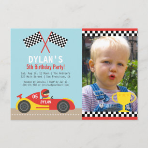 Cartes d'invitation photo pour fête d'anniversaire
