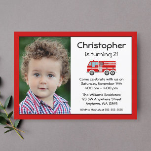 Cartes d'invitation photo pour fête d'anniversaire