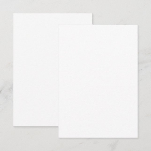Cartes d'invitation plates mates 3,5x5 personnalis (Devant / Derrière)