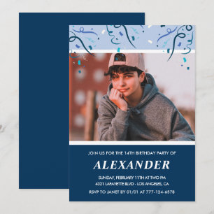 Cartes d'invitation pour 14ème anniversaire Photo 