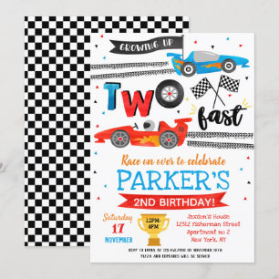  Cartes d'invitation pour 2ème anniversaire de voi